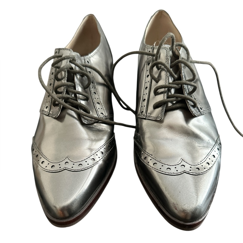 Louise et Cie Silver Oxford Shoes